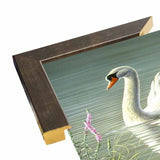 Summer Idyll - Mute Swan-WILGOE2746 Framed Print 23.75"x36.5" by Wilhelm Goebel