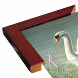 Summer Idyll - Mute Swan-WILGOE2746 Framed Print 23.75"x36.5" by Wilhelm Goebel