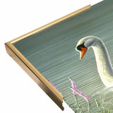 Summer Idyll - Mute Swan-WILGOE2746 Framed Print 23.75"x36.5" by Wilhelm Goebel