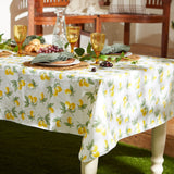 Summer Lemons Vinyl Tablecloth