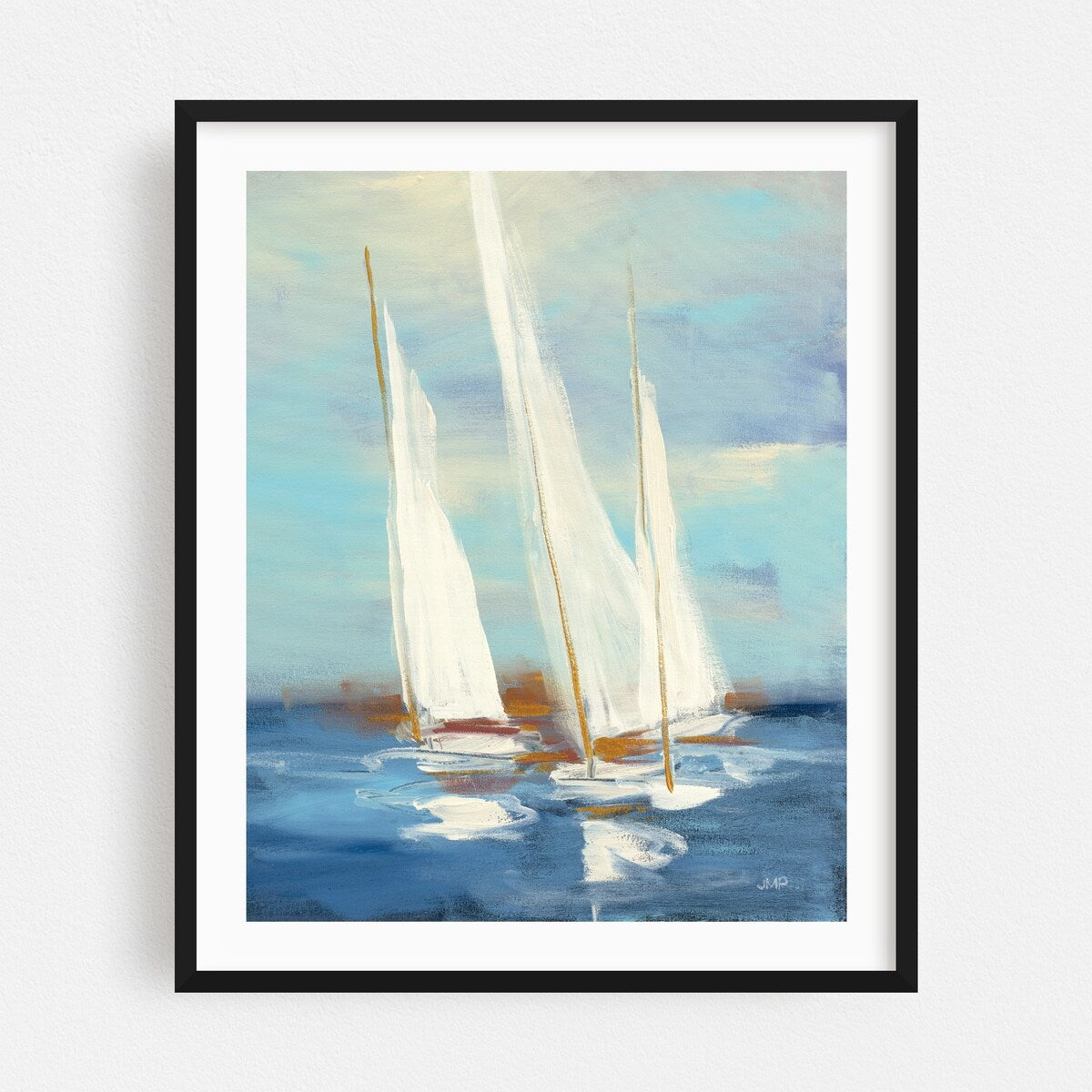 Summer Regatta III Illustrations Beach Boats Coastal Art Print/Poster