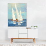 Summer Regatta III Illustrations Beach Boats Coastal Art Print/Poster