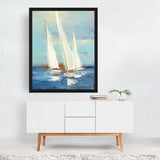 Summer Regatta III Illustrations Beach Boats Coastal Art Print/Poster