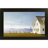 Summer Retreat-ZHELU49393 Framed Print 12"x20.25" by Zhen-Huan Lu