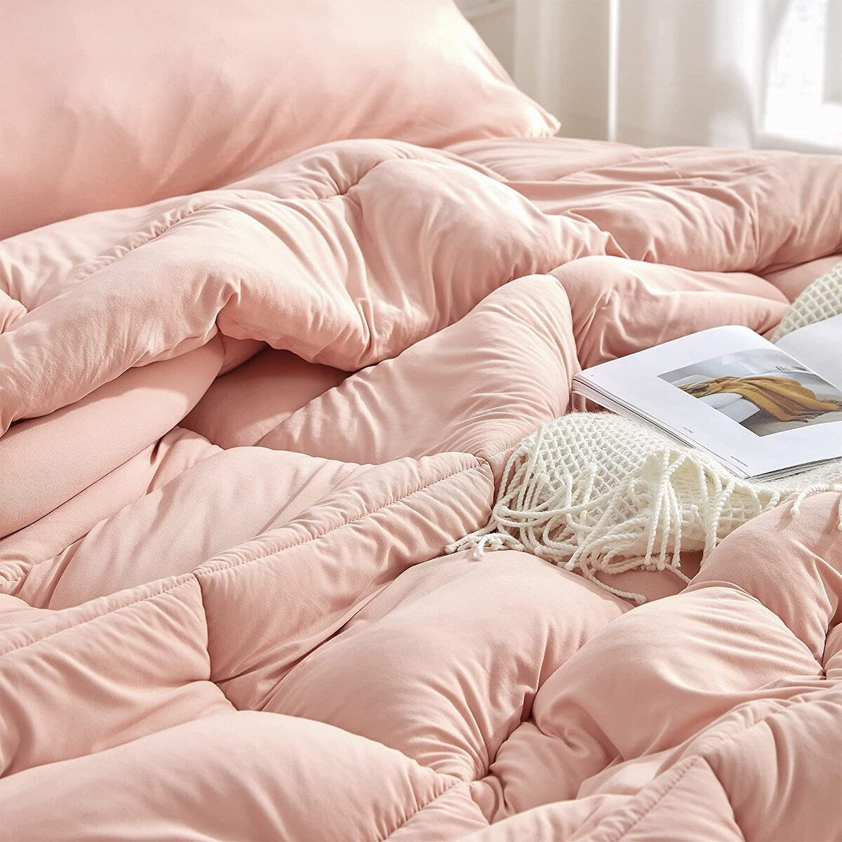 Summertime - Coma Inducer® Oversized Comforter - Vintage Pink