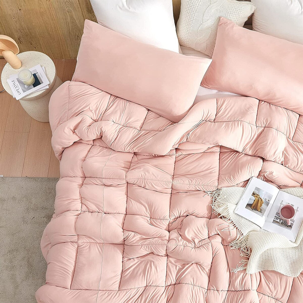 Summertime - Coma Inducer® Oversized Comforter - Vintage Pink