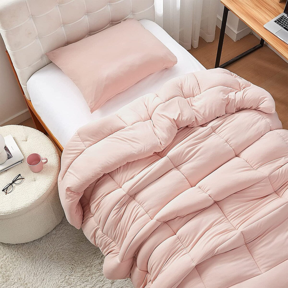 Summertime - Coma Inducer® Oversized Comforter - Vintage Pink