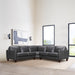 Summit Leather 3 Piece L-Shape Sectional Sofa by Armen Living