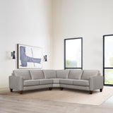 Summit Leather 3 Piece L-Shape Sectional Sofa by Armen Living