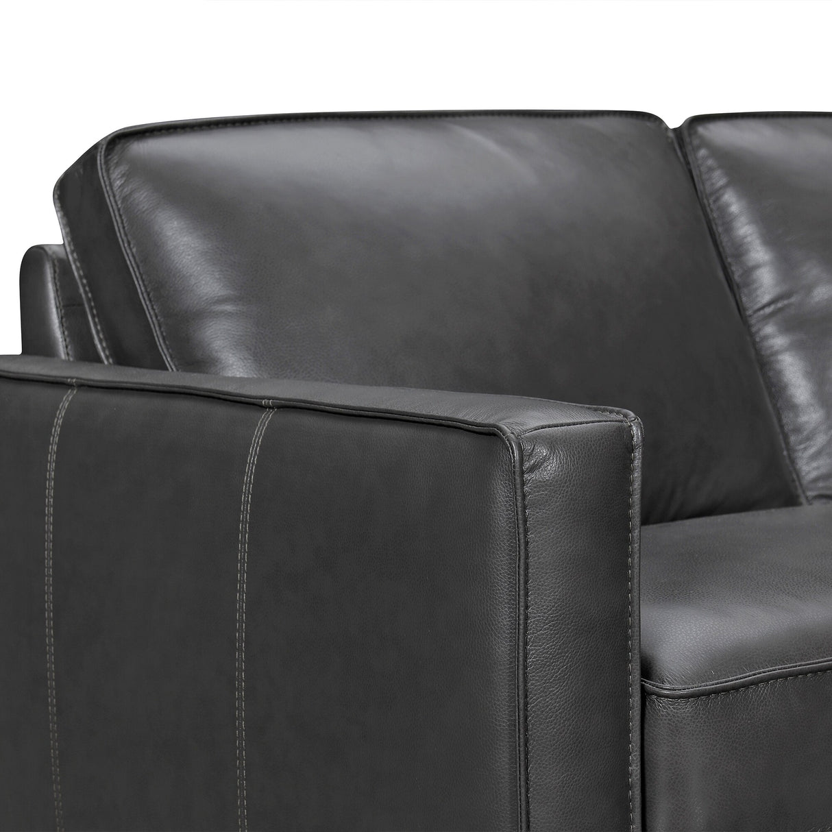 Summit Leather 3 Piece L-Shape Sectional Sofa by Armen Living