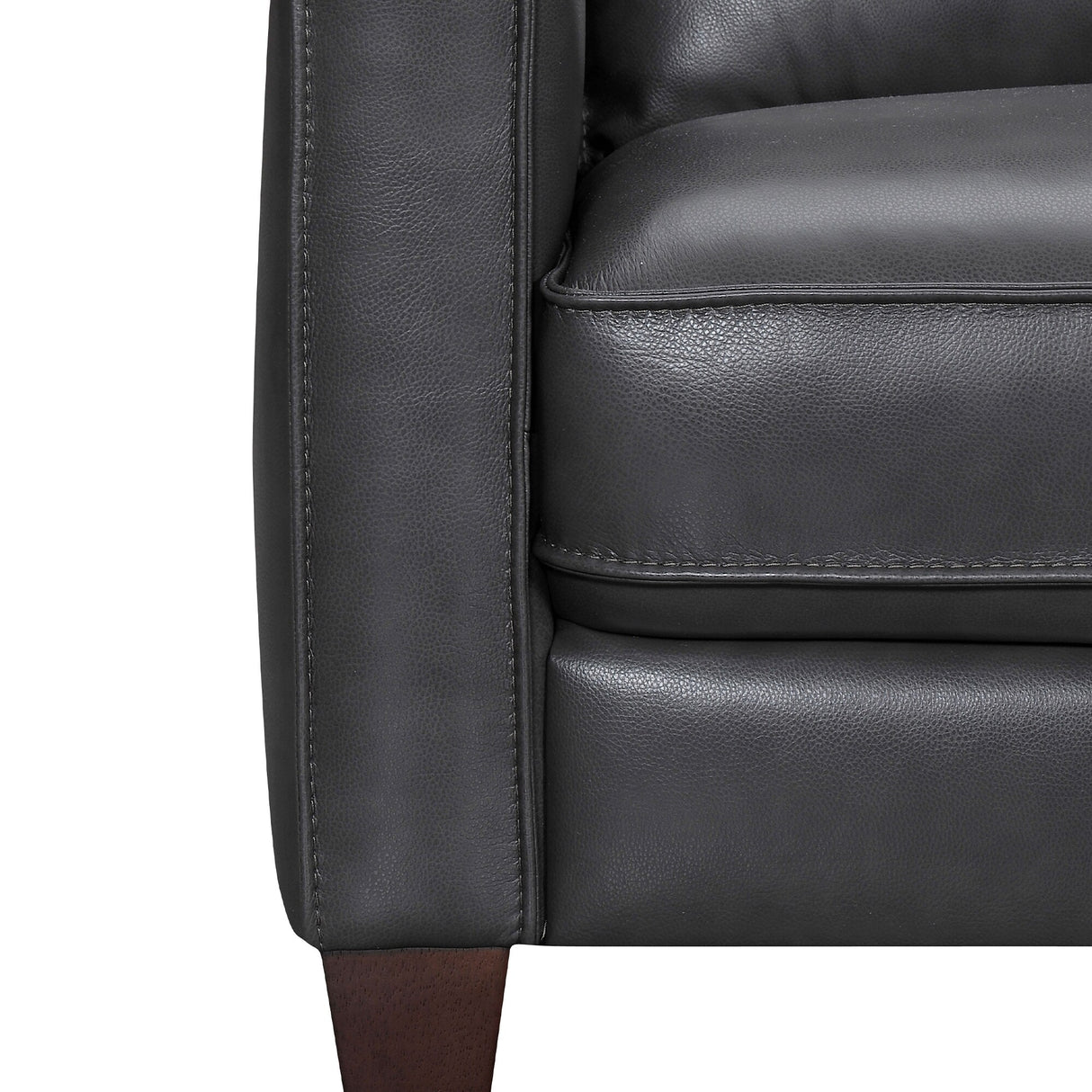 Summit Leather 3 Piece L-Shape Sectional Sofa by Armen Living