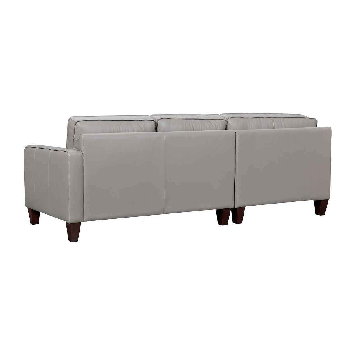 Summit Leather 3 Piece L-Shape Sectional Sofa by Armen Living