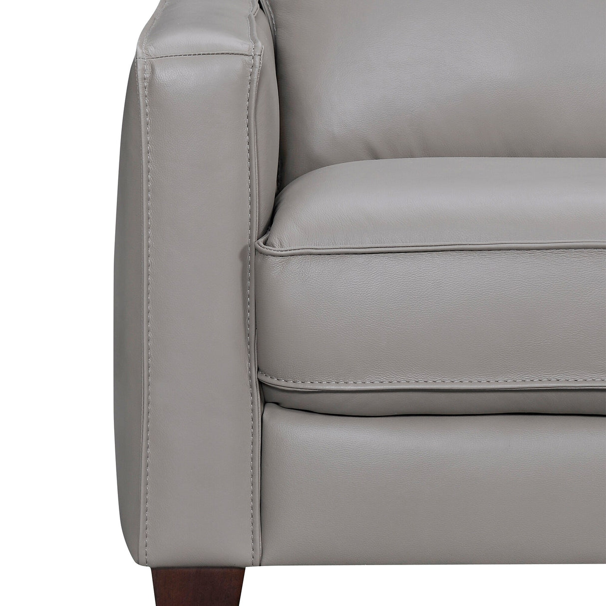 Summit Leather 3 Piece L-Shape Sectional Sofa by Armen Living