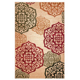 Summit Beige Ball Design Area Rug - 3'8" x 5'