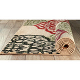 Summit Beige Ball Design Area Rug - 3'8" x 5'