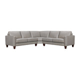 Summit Leather 3 Piece L-Shape Sectional Sofa by Armen Living