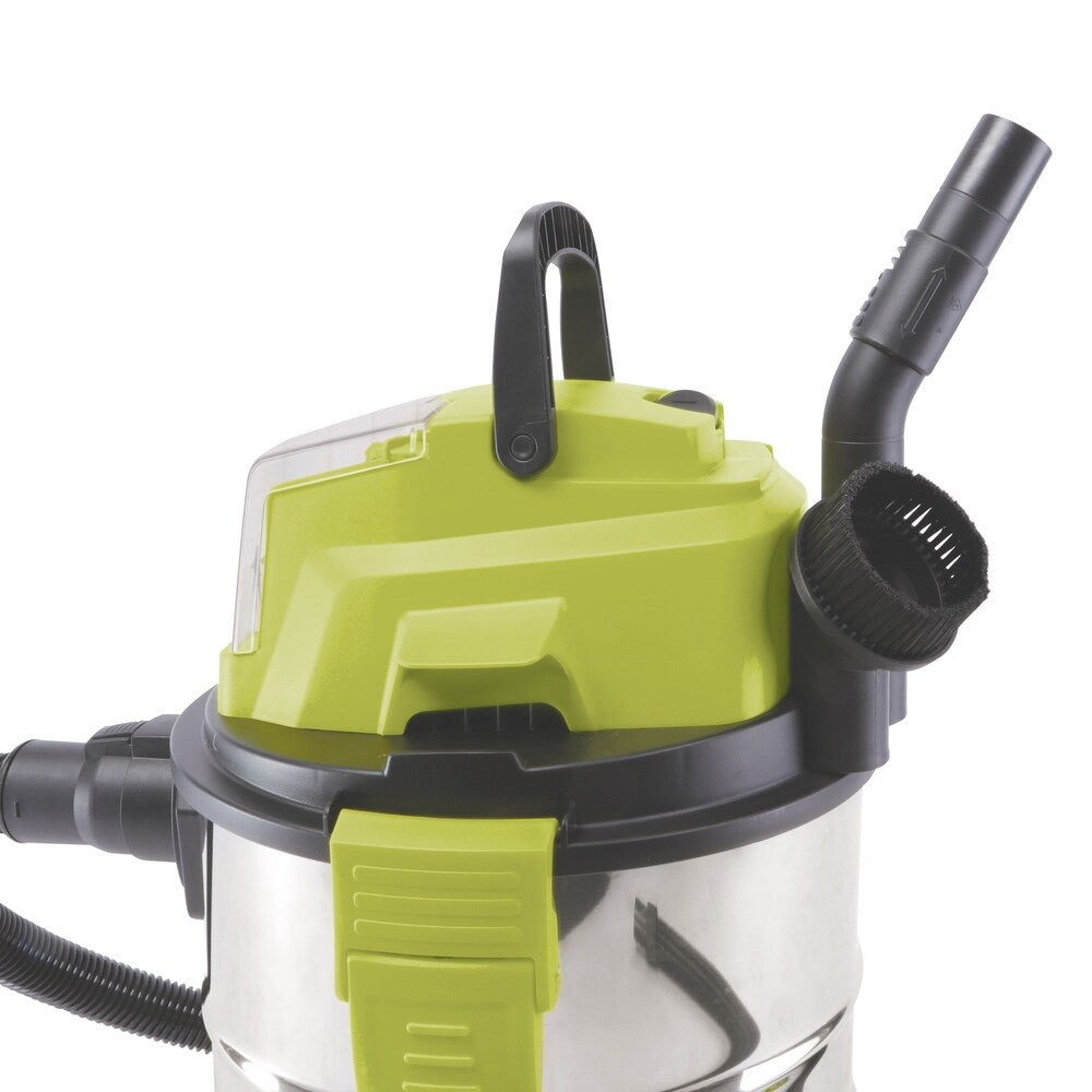 Sun Joe 24-Volt iON Cordless Portable Stainless Steel Wet/Dry Vacuum - 9' x 12'