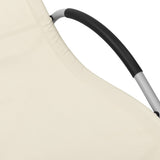 Sun Lounger Textilene Cream and Gray