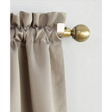 Sun Zero Barrow Energy Efficient Grommet Curtain Panel 54" x 63" Stone - Beige - 54" X 63"