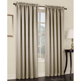 Sun Zero Barrow Energy Efficient Grommet Curtain Panel 54" x 63" Stone - Beige - 54" X 63"