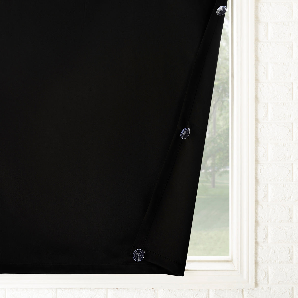 Sun Zero Lights Out Portable Travel Total Blackout Rod Pocket Curtain Panel, Single Panel