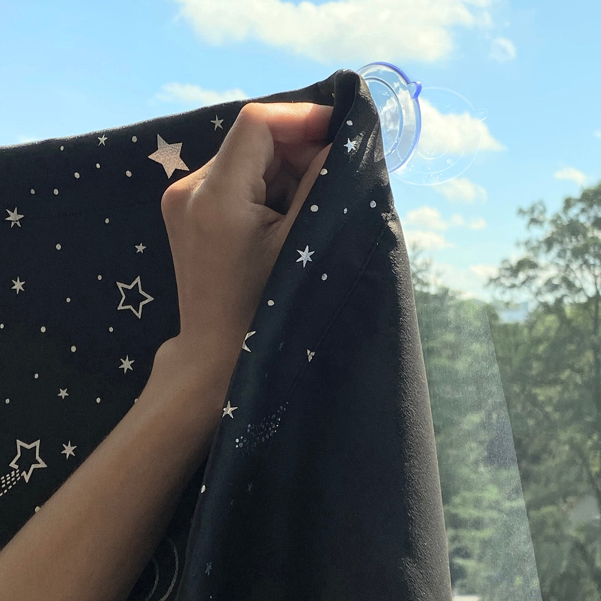 Sun Zero Lights Out Portable Travel Total Blackout Rod Pocket Curtain Panel, Single Panel