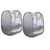 Sunbeam Nylon Mesh Pop-up Laundry Hamper with Carry Handles (Set of 2)