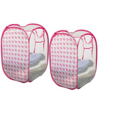Sunbeam Nylon Mesh Pop-up Laundry Hamper with Carry Handles (Set of 2)