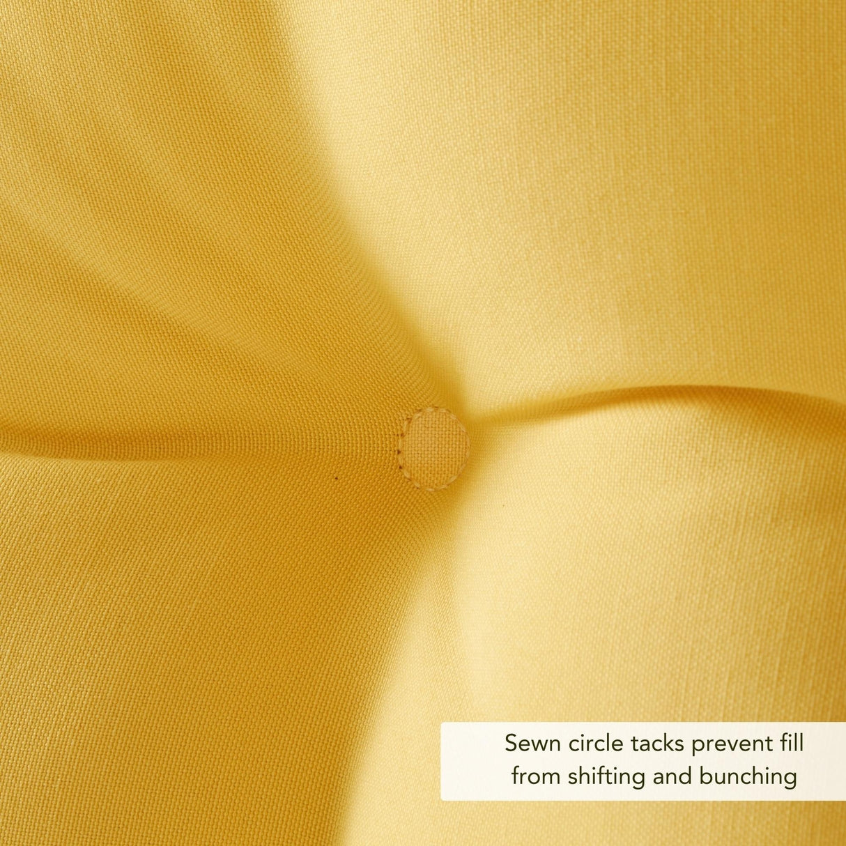 Sunbeam Outdoor Yellow Seat/ Back Chair Cushion (Cushion Only)