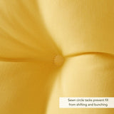 Sunbeam Outdoor Yellow Seat/ Back Chair Cushion (Cushion Only)