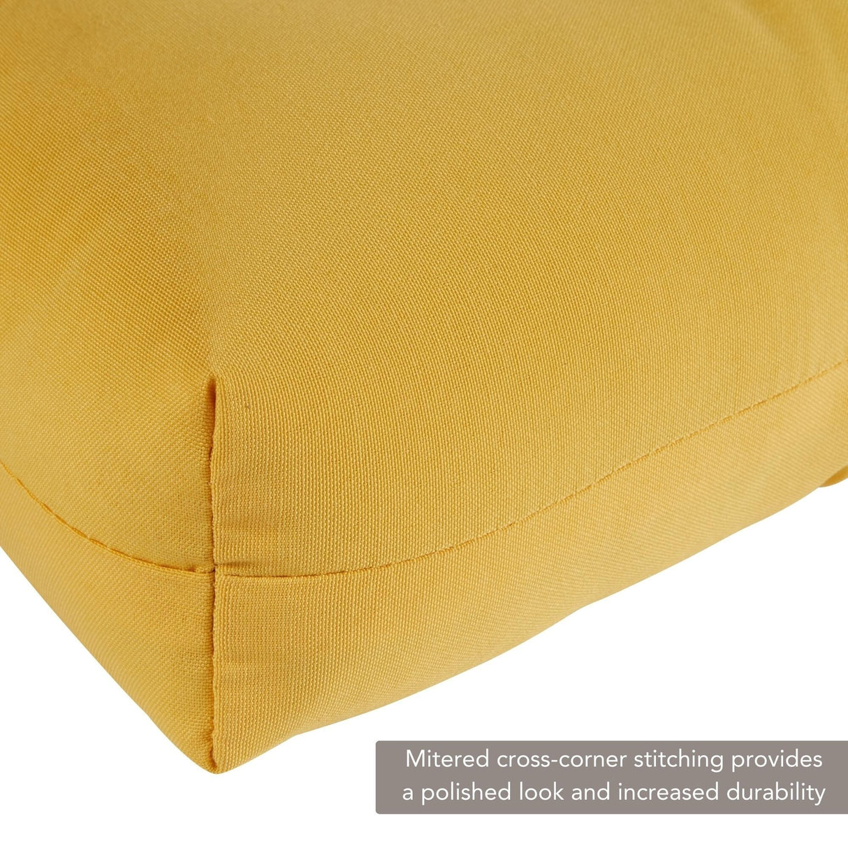 Sunbeam Outdoor Yellow Seat/ Back Chair Cushion (Cushion Only)