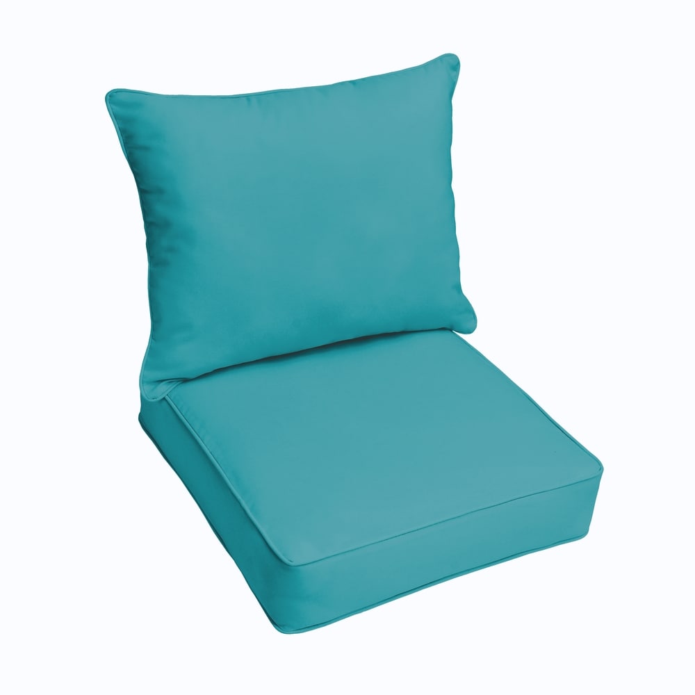 Sorra Home Sunbrella 2-piece Cushion and Pillow Indoor/Outdoor Set