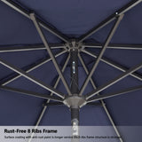 Sunbrella 9 Ft Outdoor Umbrella Patio Market Umbrella