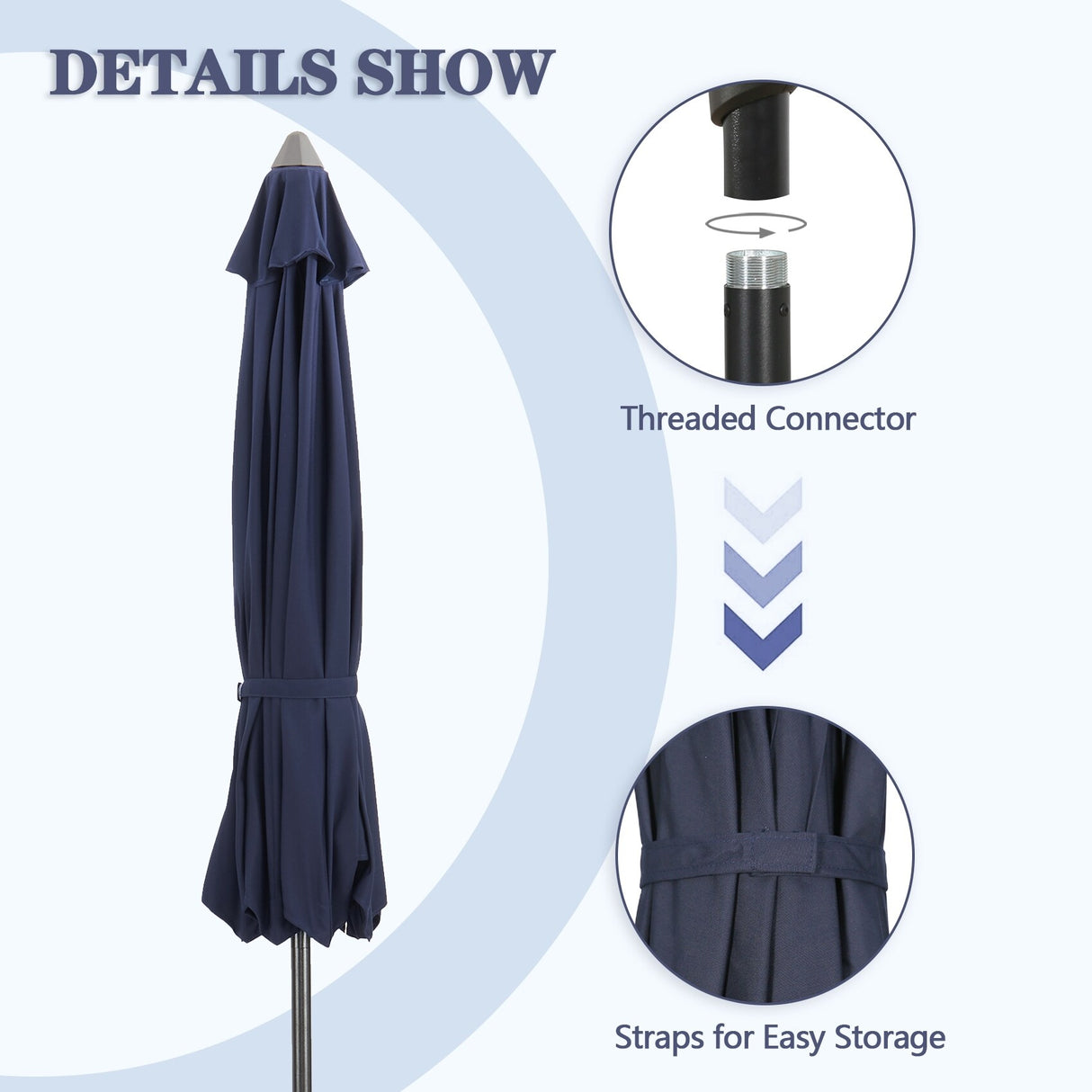 Sunbrella 9 Ft Outdoor Umbrella Patio Market Umbrella