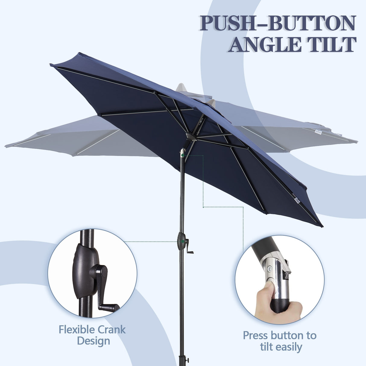 Sunbrella 9 Ft Outdoor Umbrella Patio Market Umbrella