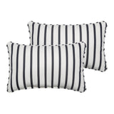 Sunbrella Lido Indigo Corded Indoor/ Outdoor Pillows (Set of 2)