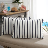 Sunbrella Lido Indigo Corded Indoor/ Outdoor Pillows (Set of 2)