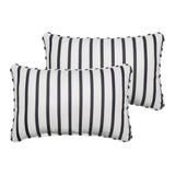 Sunbrella Lido Indigo Corded Indoor/ Outdoor Pillows (Set of 2)