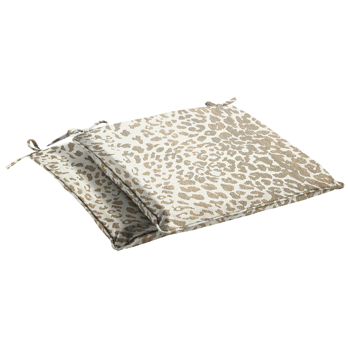 Sunbrella Leopard Indoor/Outdoor Chair Pad Set, Corded