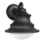 Sunlite Black LED CCT Color Tunable Switch 3000K, 4000K, 5000K Outdoor Barn Light Sconce - 8.7 in
