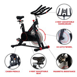 Sunny Health & Fitness Magnetic Belt Drive Indoor Cycling Bike
