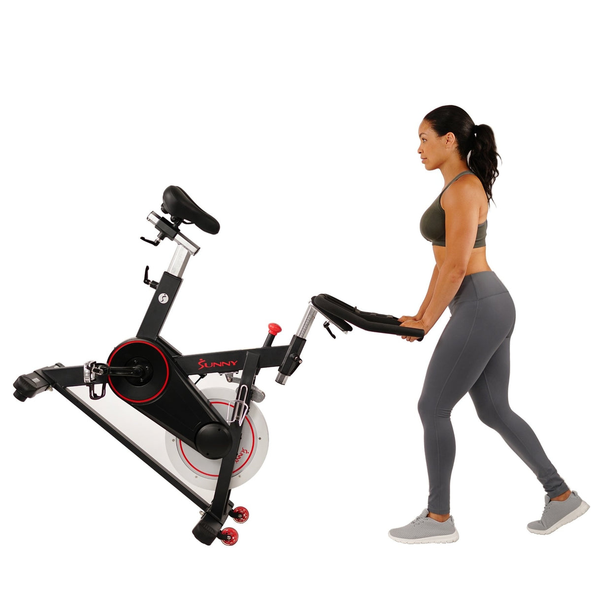 Sunny Health & Fitness Magnetic Belt Drive Indoor Cycling Bike