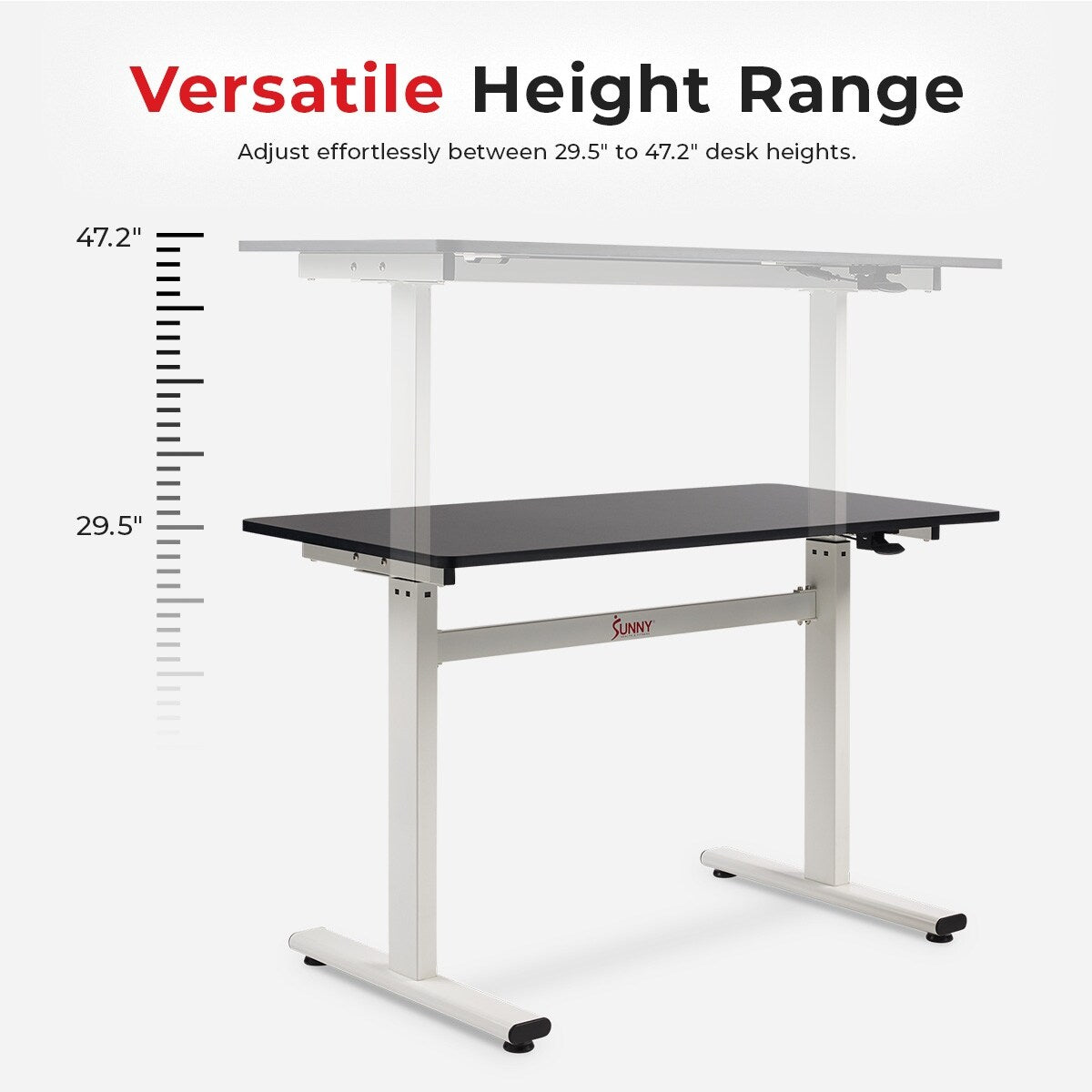 Sunny Health & Fitness Multi-Purpose Air-Drive Adjustable Standing Desk A023001