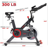 Sunny Health Fitness Premium Indoor Cycle Bike w/ SunnyFit® App