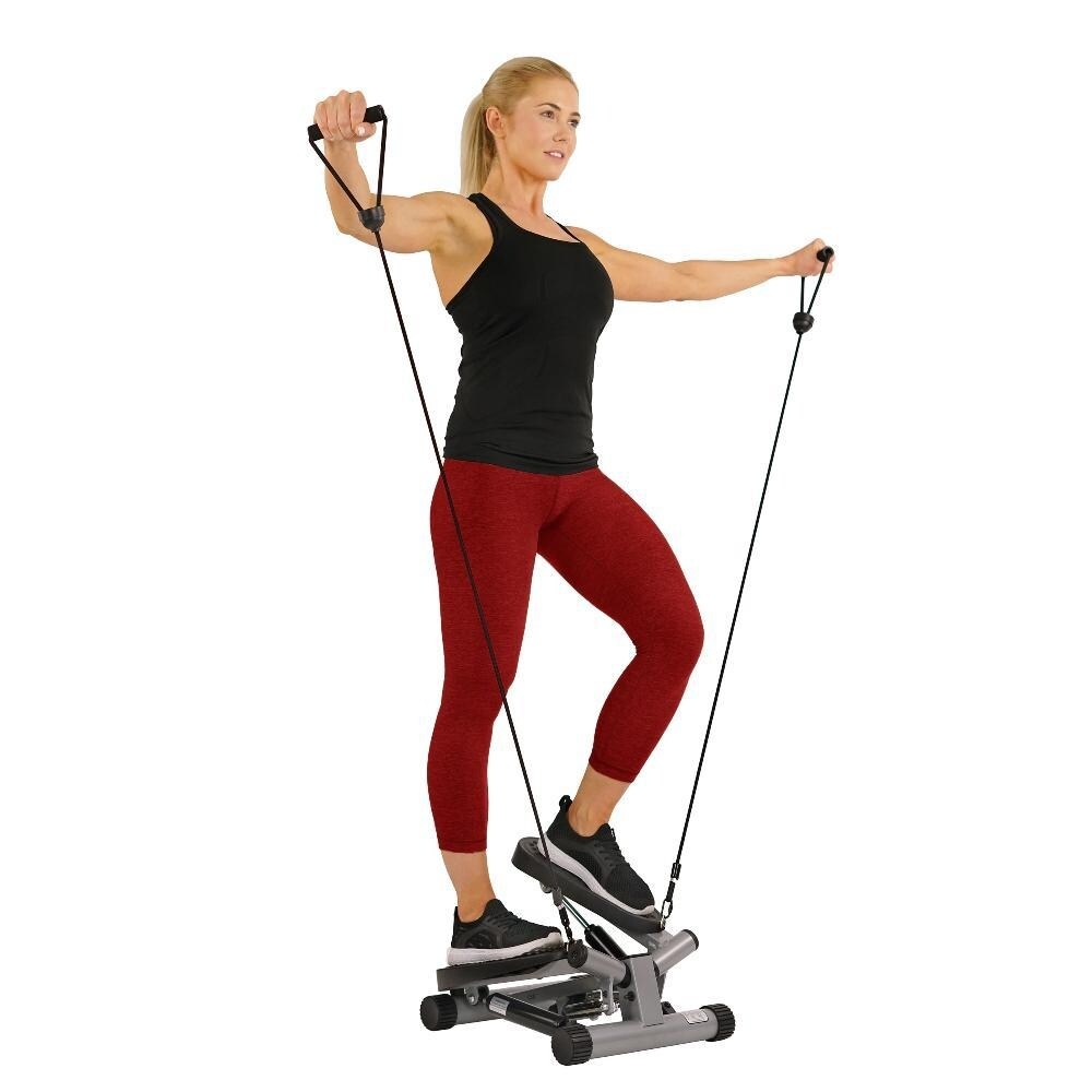 Sunny Health and Fitness No. 068 Twisting Stair Stepper with Bands
