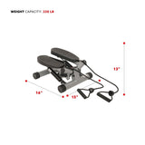 Sunny Health and Fitness No. 068 Twisting Stair Stepper with Bands
