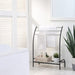 SunnyPoint Freestanding 3 Hanging Bar Towel Rack With Bottom Shelf