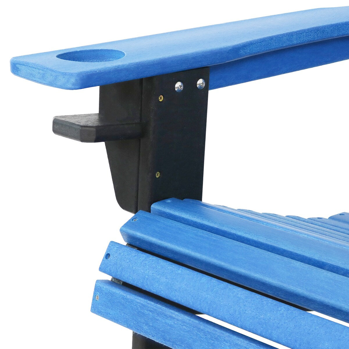 Sunnydaze All-Weather Outdoor Adirondack Chair with Drink Holder