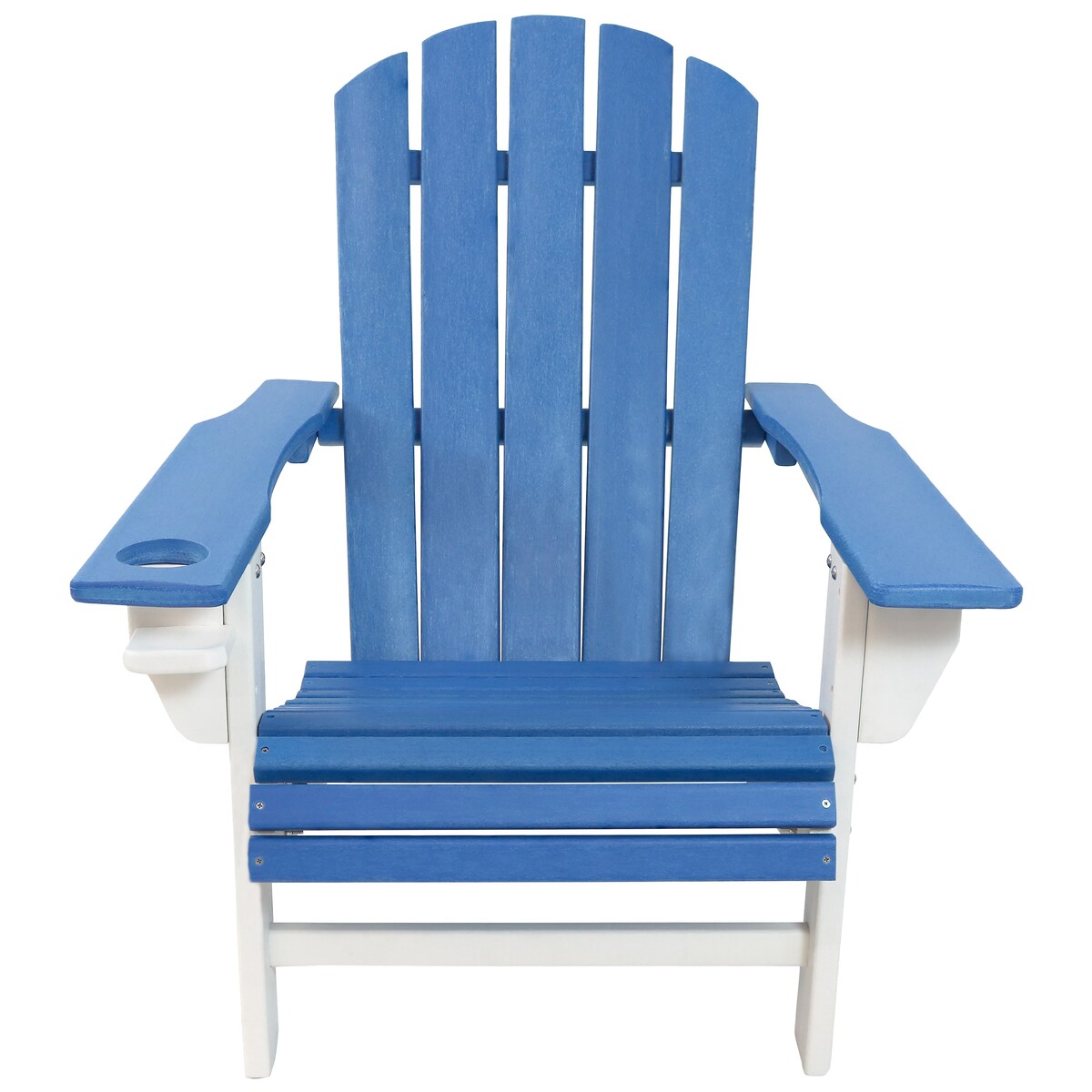 Sunnydaze All-Weather Outdoor Adirondack Chair with Drink Holder