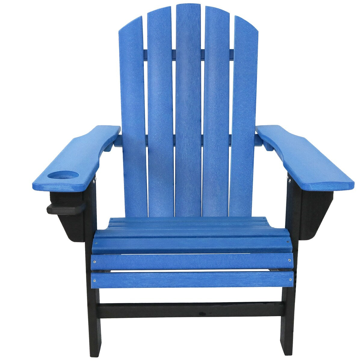 Sunnydaze All-Weather Outdoor Adirondack Chair with Drink Holder